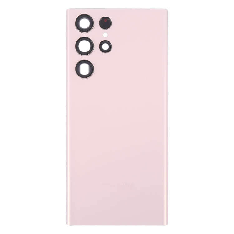 For Samsung Galaxy S22 Ultra 5G SM-S908B Battery Back Cover with Camera Lens Cover (Gold)