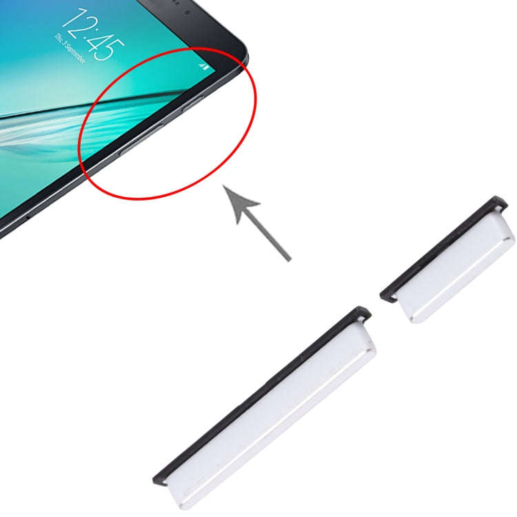 For Samsung Galaxy Tab S2 8.0 SM-T710 Power Button and Volume Control Button(White)