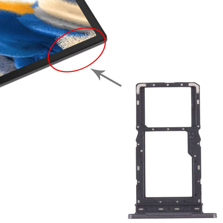 For Samsung Galaxy Tab A8 10.5 2021 SM-X200/X205 SIM Card Tray + SIM Card Tray / Micro SD Card Tr...