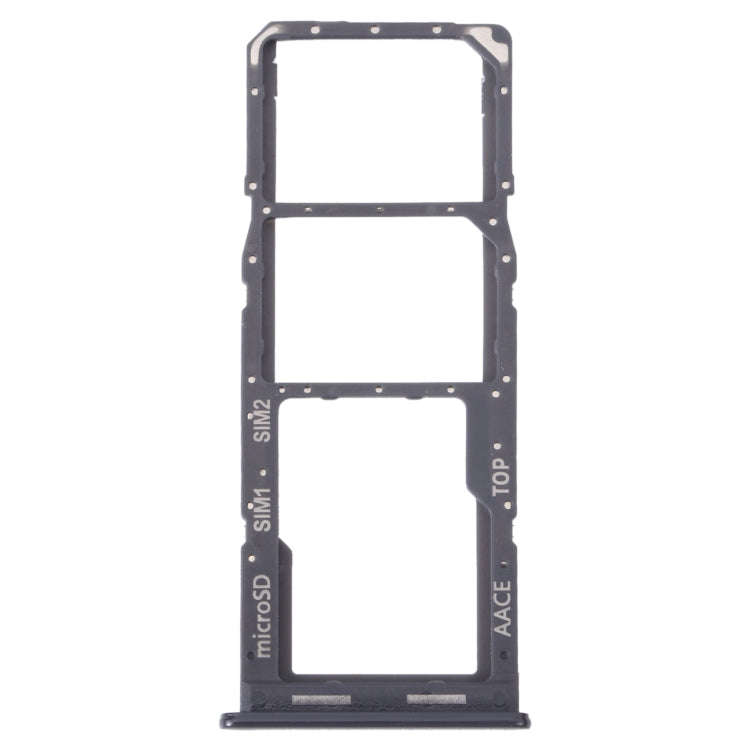 For Samsung Galaxy A13 SM-A135 Original SIM Card Tray + SIM Card Tray + Micro SD Card Tray (Black)