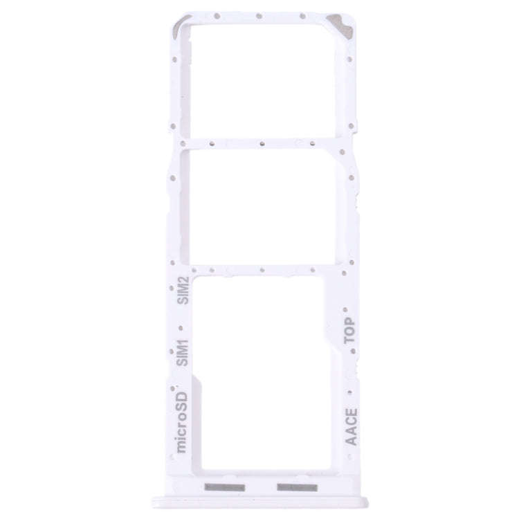 For Samsung Galaxy A13 SM-A135 Original SIM Card Tray + SIM Card Tray + Micro SD Card Tray (White)