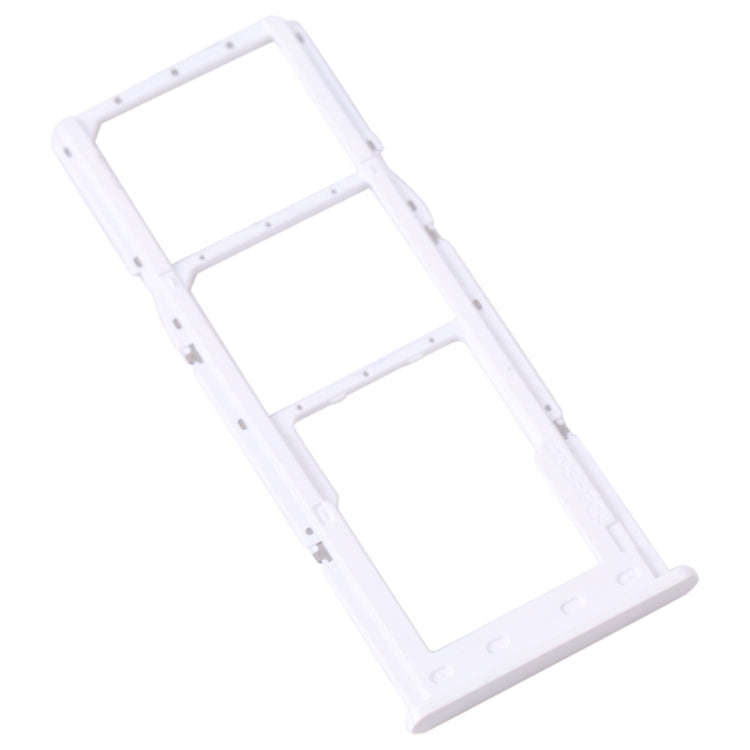 For Samsung Galaxy A13 SM-A135 Original SIM Card Tray + SIM Card Tray + Micro SD Card Tray (White)