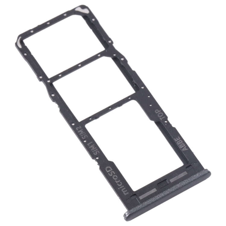 For Samsung Galaxy M23 SM-M236B Original SIM Card Tray + SIM Card Tray + Micro SD Card Tray (Black)