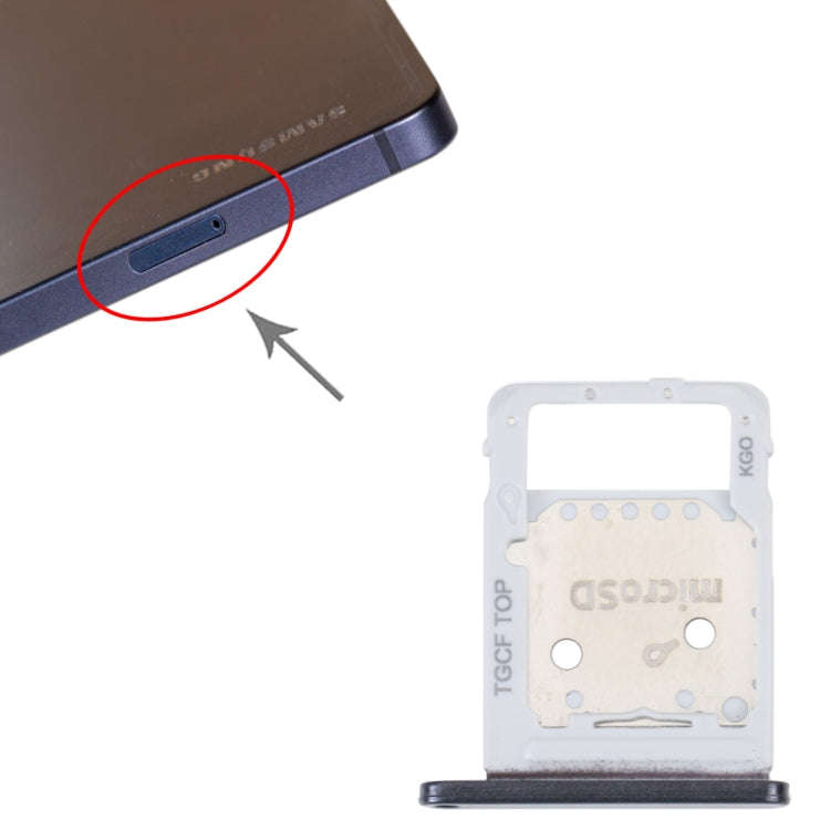 For Samsung Galaxy Tab S7 FE SM-T736 SIM Card Tray + Micro SD Card Tray (Black)