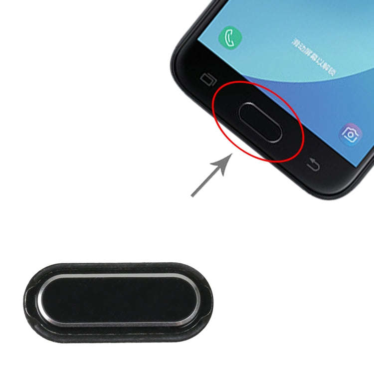 Home Key for Samsung Galaxy J3 2017/J5 2017/J7 2017 SM-J330 SM-J530 SM-J730 (Black)