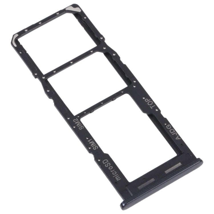 For Samsung Galaxy A04s SM-A047F Original SIM Card Tray + SIM Card Tray + Micro SD Card Tray (Black)