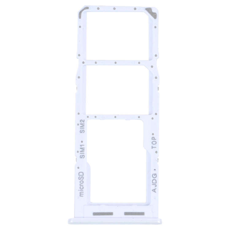 For Samsung Galaxy A04s SM-A047F Original SIM Card Tray + SIM Card Tray + Micro SD Card Tray (White)