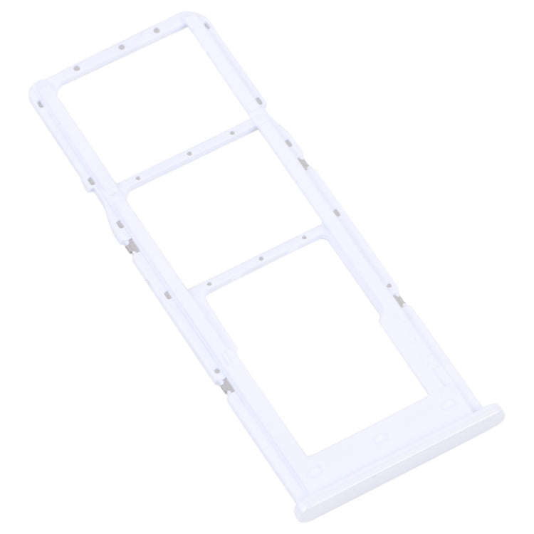 For Samsung Galaxy A04s SM-A047F Original SIM Card Tray + SIM Card Tray + Micro SD Card Tray (White)
