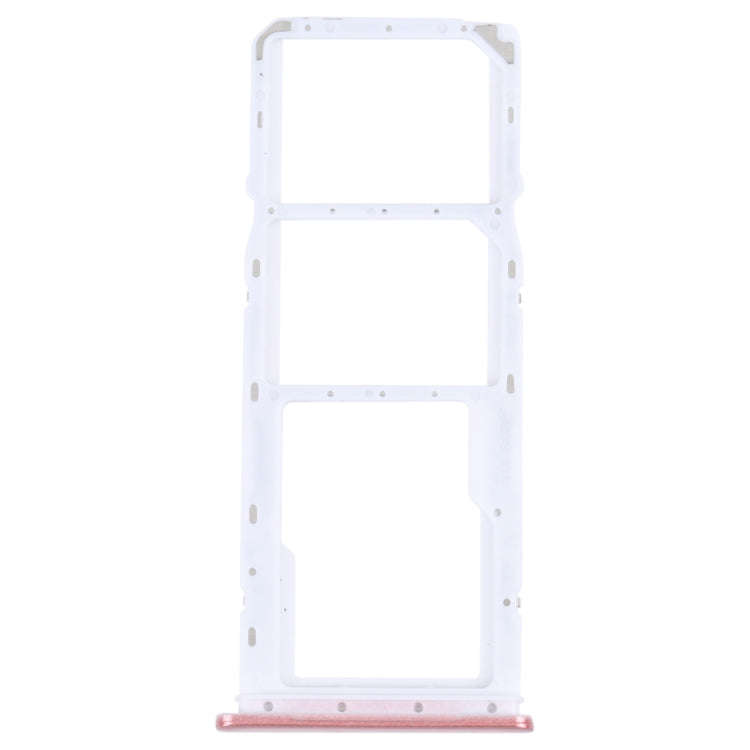 For Samsung Galaxy A04 SM-A045F Original SIM Card Tray + SIM Card Tray + Micro SD Card Tray (Pink)