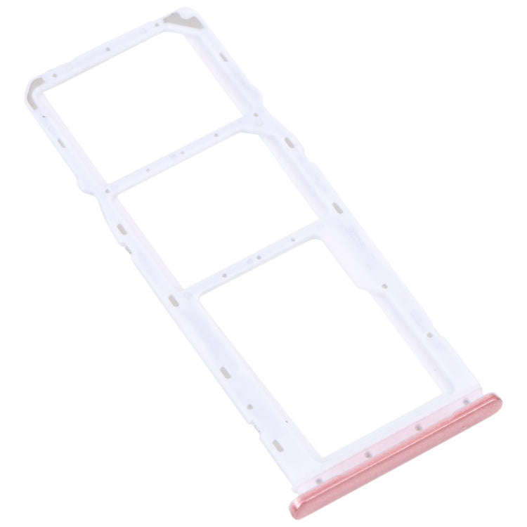 For Samsung Galaxy A04 SM-A045F Original SIM Card Tray + SIM Card Tray + Micro SD Card Tray (Pink)