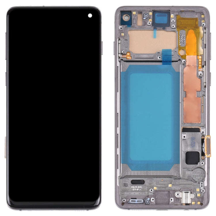 TFT LCD Screen For Samsung Galaxy S10 SM-G973 Digitizer Full Assembly with Frame,Not Supporting F...