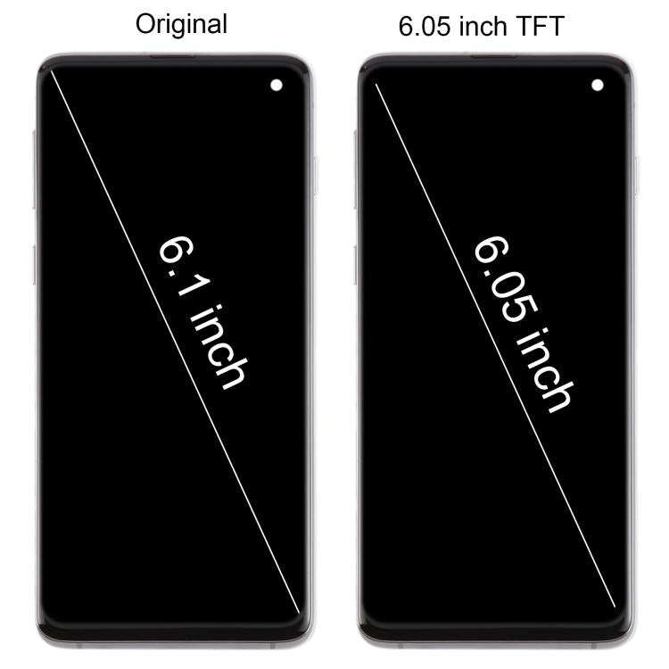 For Samsung Galaxy S10 4G SM-G973F 6.05 inch TFT LCD Screen Digitizer Full Assembly with Frame, N...