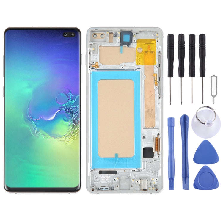 TFT LCD Screen For Samsung Galaxy S10+ SM-G975 Digitizer Full Assembly with Frame,Not Supporting ...