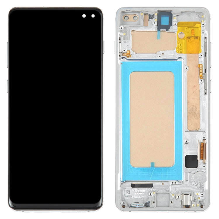 TFT LCD Screen For Samsung Galaxy S10+ SM-G975 Digitizer Full Assembly with Frame,Not Supporting ...