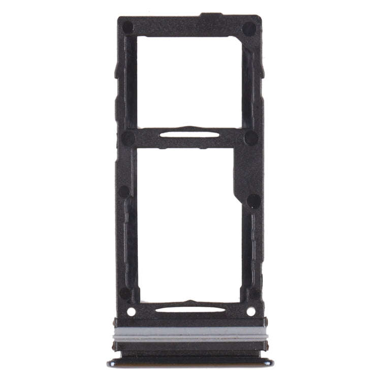 For Samsung Galaxy A72 SM-A725 SIM Card Tray + SIM Card Tray / Micro SD Card Tray (Black)