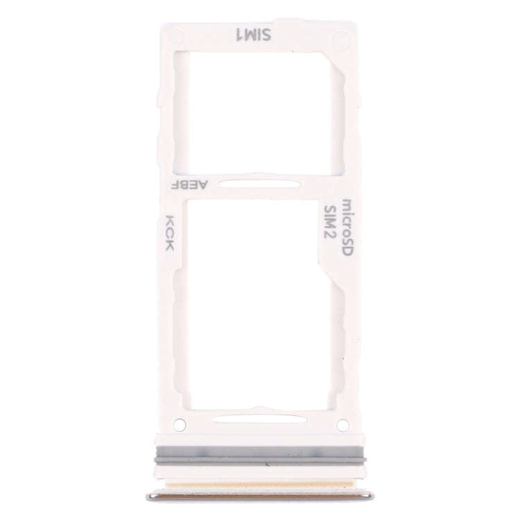 For Samsung Galaxy A72 SM-A725 SIM Card Tray + SIM Card Tray / Micro SD Card Tray (Silver)