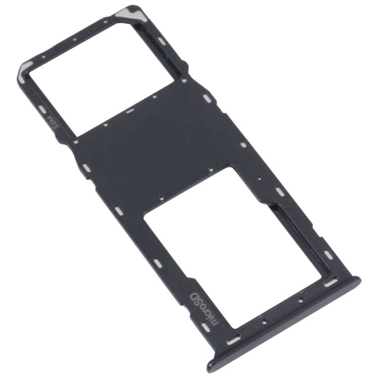 For Samsung Galaxy A03s SM-A037U Original SIM Card Tray + Micro SD card tray (Black)