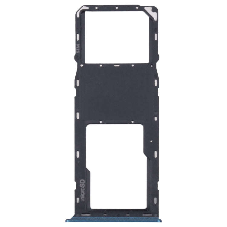 For Samsung Galaxy A03s SM-A037U Original SIM Card Tray + Micro SD card tray (Blue)