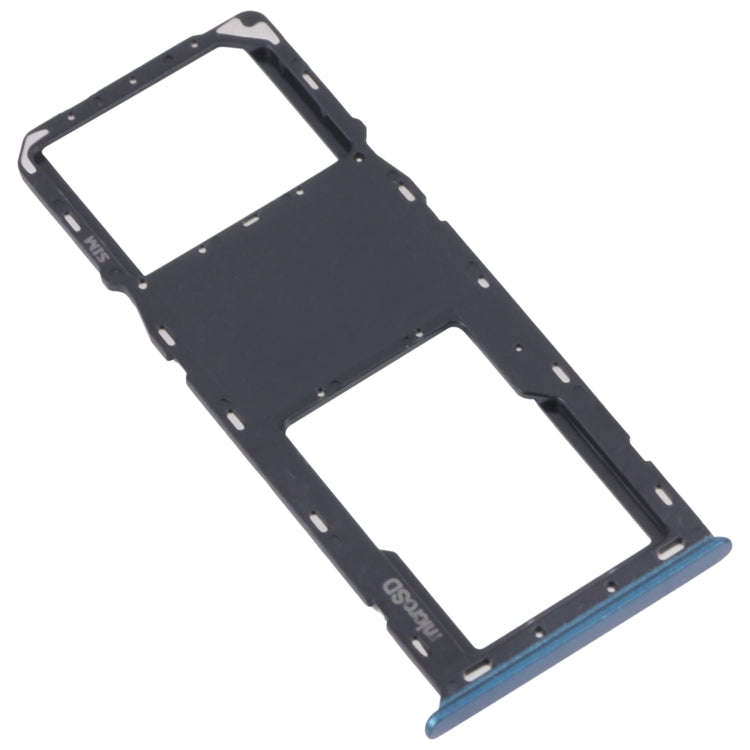 For Samsung Galaxy A03s SM-A037U Original SIM Card Tray + Micro SD card tray (Blue)