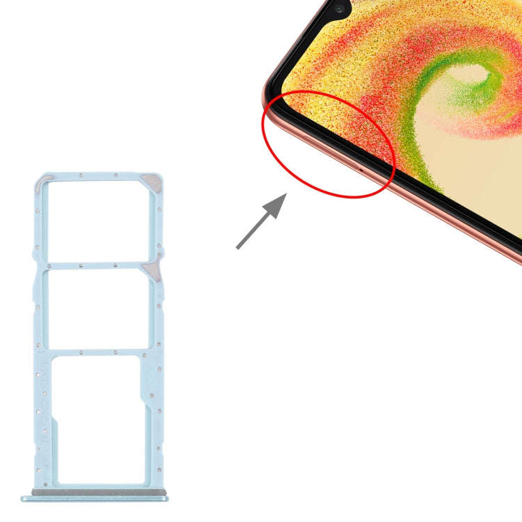 For Samsung Galaxy A04 Core SM-A042F Original SIM Card Tray + SIM Card Tray + Micro SD card tray(...