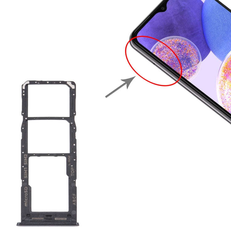 For Samsung Galaxy A23 5G SM-A236B Original SIM Card Tray + SIM Card Tray + Micro SD card tray (B...