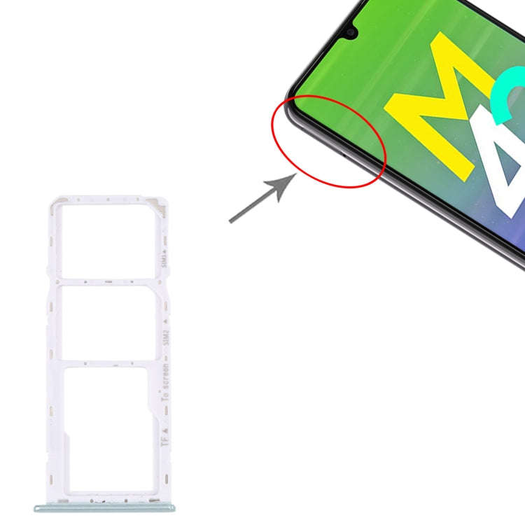 For Samsung Galaxy M42 5G SM-A436B Original SIM Card Tray + SIM Card Tray + Micro SD card tray (G...