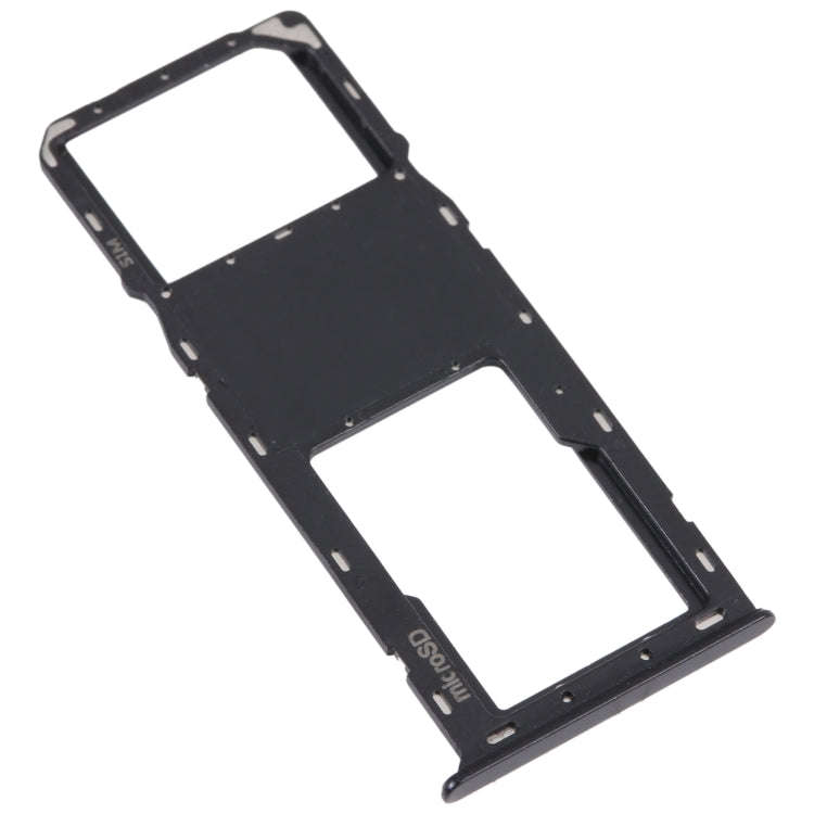 For Samsung Galaxy A03s SM-A037U Original SIM Card Tray + Micro SD card tray (Black)