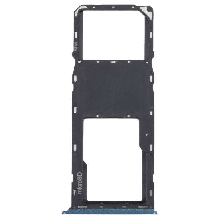 For Samsung Galaxy A03s SM-A037U Original SIM Card Tray + Micro SD card tray (Blue)