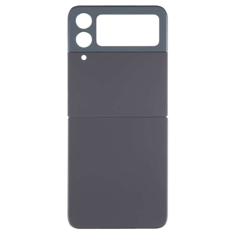 For Samsung Galaxy Z Flip4 SM-F721B Battery Back Cover with Camera Lens Cover(Black)