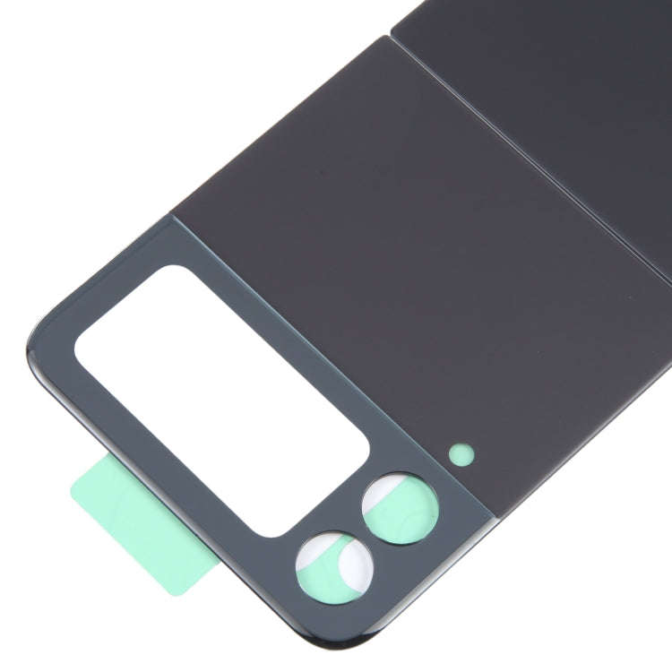 For Samsung Galaxy Z Flip4 SM-F721B Battery Back Cover with Camera Lens Cover(Black)