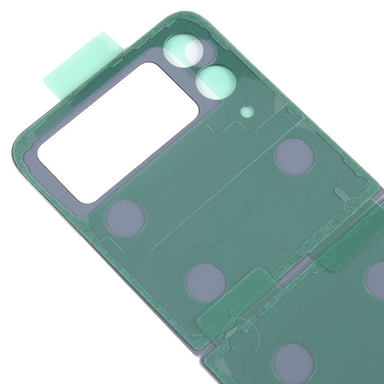 For Samsung Galaxy Z Flip4 SM-F721B Battery Back Cover with Camera Lens Cover(Purple)