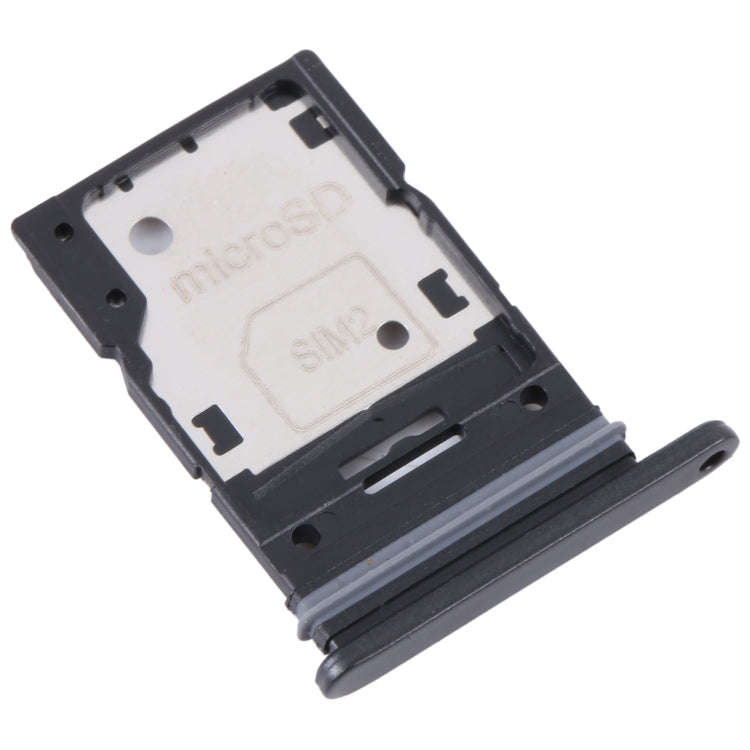 For Samsung Galaxy A54 SM-A546 Original SIM Card Tray + Micro SD Card Tray (Black)