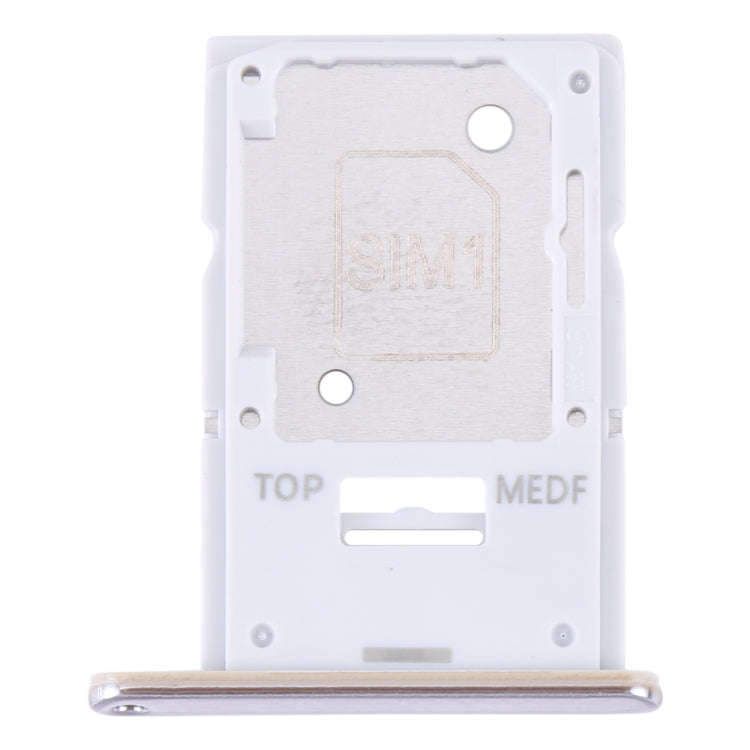 For Samsung Galaxy A54 SM-A546 Original SIM Card Tray + Micro SD Card Tray (Gold)