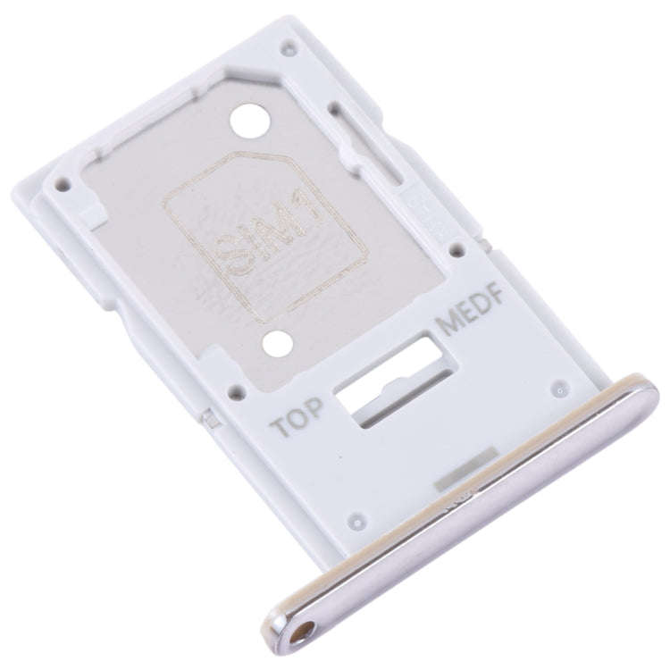 For Samsung Galaxy A54 SM-A546 Original SIM Card Tray + Micro SD Card Tray (Gold)