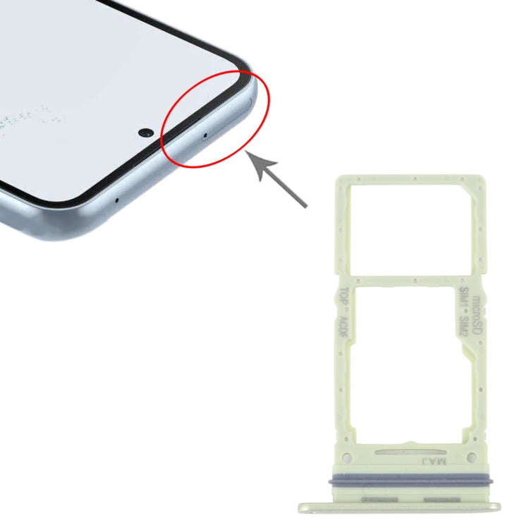 For Samsung Galaxy A34 SM-A346 Original SIM Card Tray + SIM / Micro SD Card Tray (Green)
