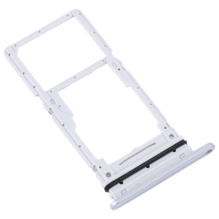 For Samsung Galaxy A34 SM-A346 Original SIM Card Tray + SIM / Micro SD Card Tray (Silver)