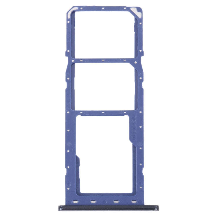 For Samsung Galaxy M04 SM-M045F Original SIM Card Tray + SIM Card Tray + Micro SD Card Tray (Blue)