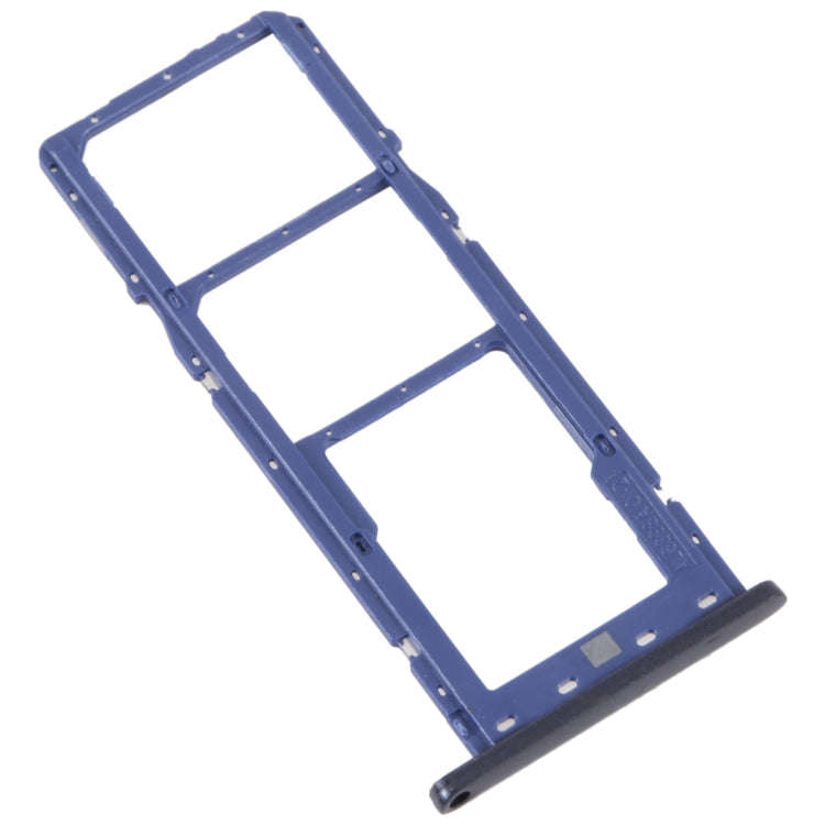 For Samsung Galaxy M04 SM-M045F Original SIM Card Tray + SIM Card Tray + Micro SD Card Tray (Blue)