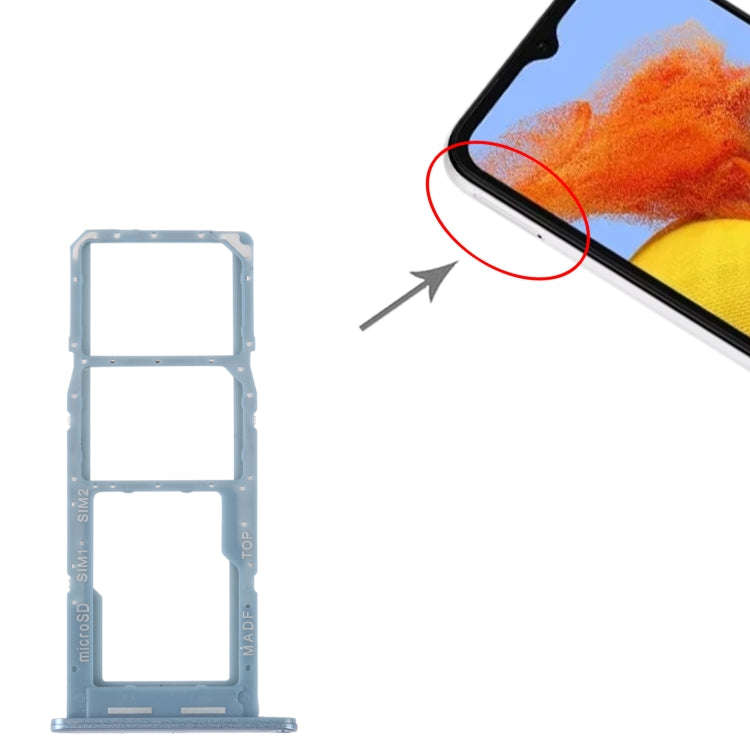 For Samsung Galaxy M14 SM-M146B Original SIM Card Tray + SIM Card Tray + Micro SD Card Tray (Baby...
