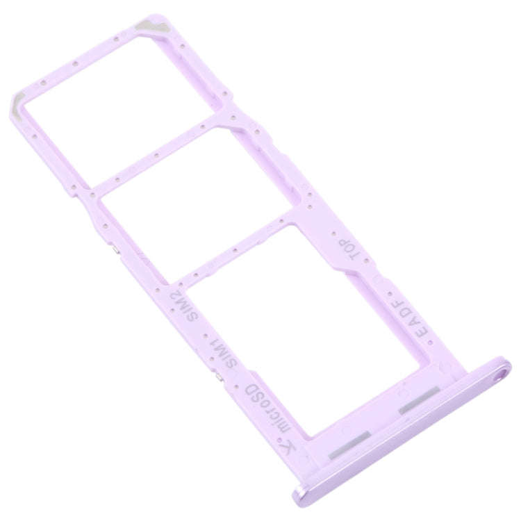 For Samsung Galaxy F14 5G Original SIM Card Tray + SIM Card Tray + Micro SD Card Tray (Purple)