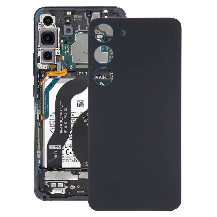 For Samsung Galaxy S23 SM-S911B OEM Glass Battery Back Cover(Black)