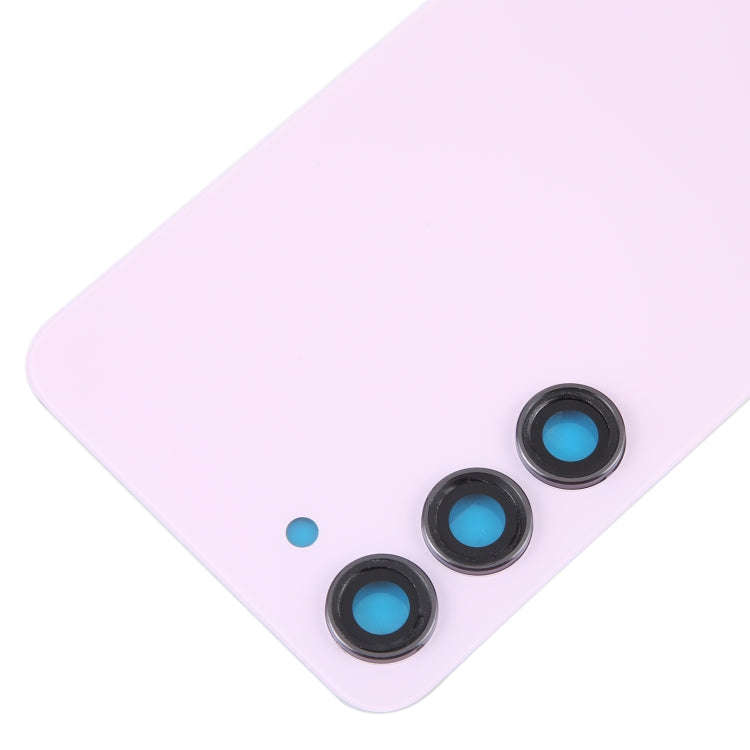 For Samsung Galaxy S23 SM-S911B OEM Glass Battery Back Cover with Camera Lens Cover(Pink)