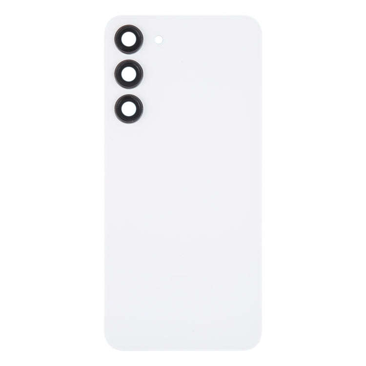 For Samsung Galaxy S23+ SM-S916B OEM Glass Battery Back Cover with Camera Lens Cover(White)