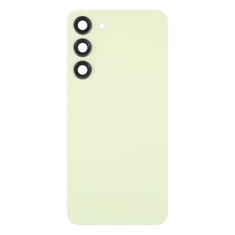 For Samsung Galaxy S23+ SM-S916B OEM Glass Battery Back Cover with Camera Lens Cover(Yellow)