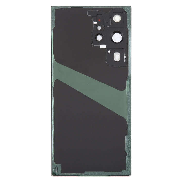 For Samsung Galaxy S23 Ultra SM-S918 Glass Battery Back Cover with Camera Lens Cover(Grey)