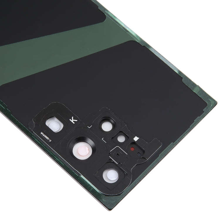 For Samsung Galaxy S23 Ultra SM-S918 Glass Battery Back Cover with Camera Lens Cover(Grey)
