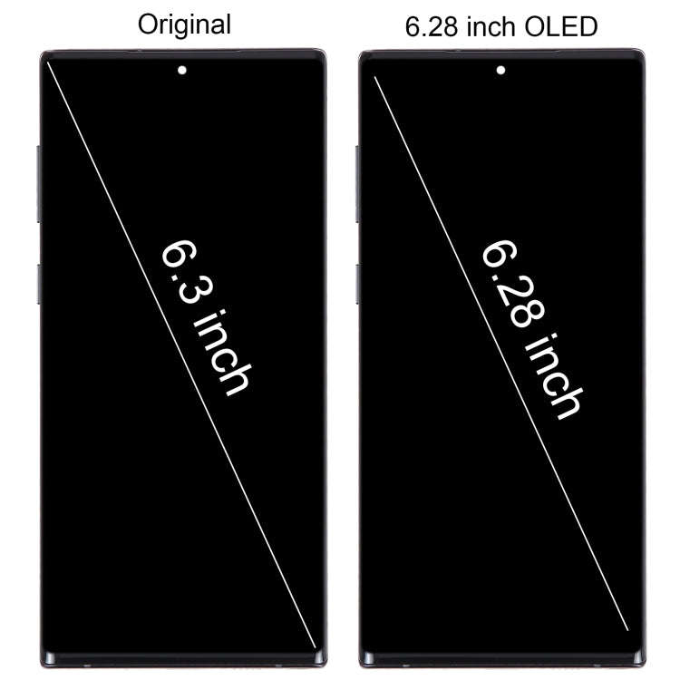 6.67 inch OLED LCD Screen For Samsung Galaxy Note10 SM-N970F Digitizer Full Assembly With Frame (...