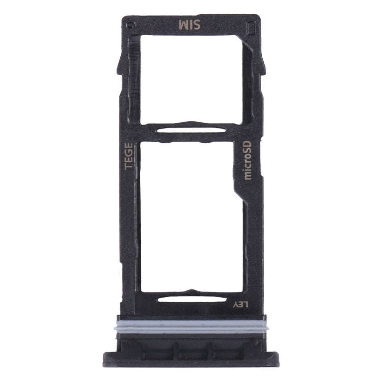 For Samsung Galaxy Tab Active3 8.0 SM-T570/T575 Original SIM Card Tray + Micro SD Card Tray (Black)