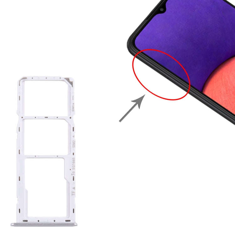 For Samsung Galaxy A22 5G SM-A226B Original SIM Card Tray + SIM Card Tray + Micro SD Card Tray (S...