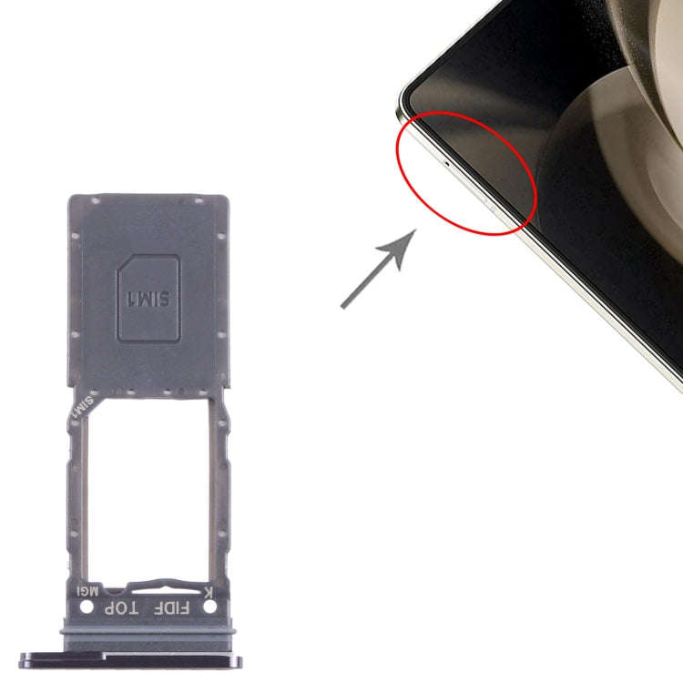 For Samsung Galaxy Z Fold5 SM-F946 Original SIM Card Tray (Black)